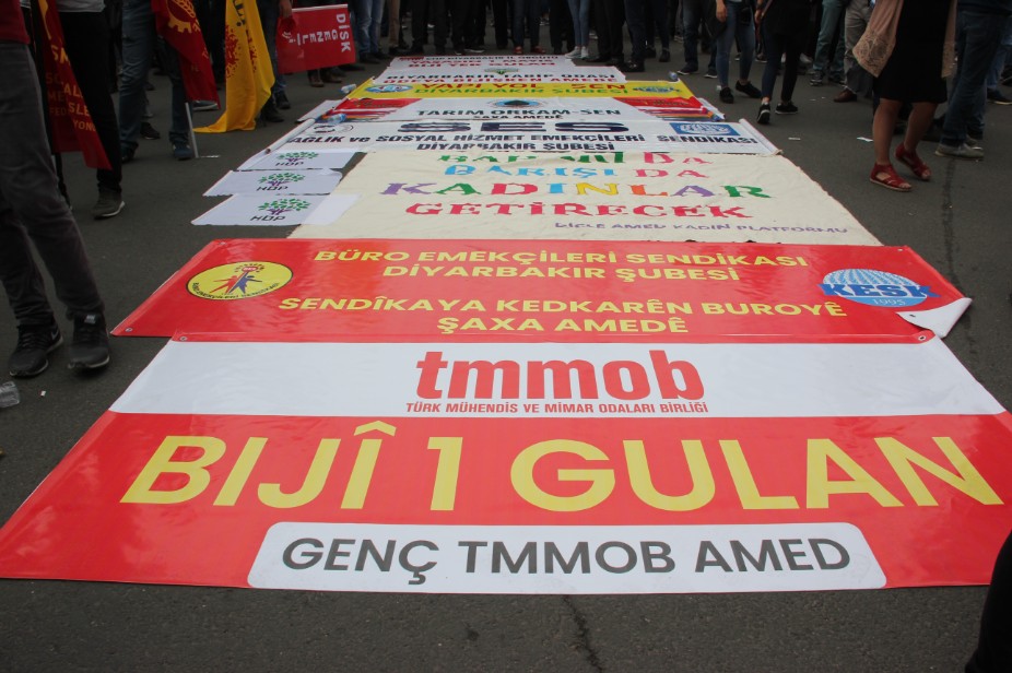 Fotoğraflarla Diyarbakır&rsquo;da 1 Mayıs